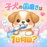 わんちゃんの歯磨きは1日何回？