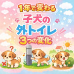 1年で変わる子犬の外トイレ3つの変化