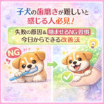 子犬の歯磨きで失敗する人の共通点｜噛ませるのはNG！