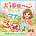 わんちゃんは家族だからこそ守るべきマナー公共の場での正しいしつけと考え方