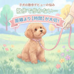 【子犬の散歩デビュー】歩かない理由は？距離より「外で過ごす時間」が大切な理由