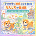 【子犬が音に敏感になる前に】だんじりの音対策
