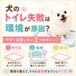 犬のトイレ失敗は環境が原因？今すぐ見直したい3つのポイント