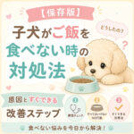 【保存版】子犬がご飯を食べない時の対処法｜原因とすぐできる改善ステップ