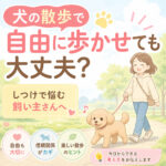 犬の散歩で自由に歩かせても大丈夫？