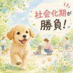 子犬の社会化期は生後3〜4ヶ月が勝負！怖がりを軽減する育て方