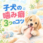 子犬の噛み癖対策3つ｜甘噛みを減らす方法