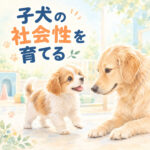 子犬の社会性を育てるには？平日の学校が必要な理由